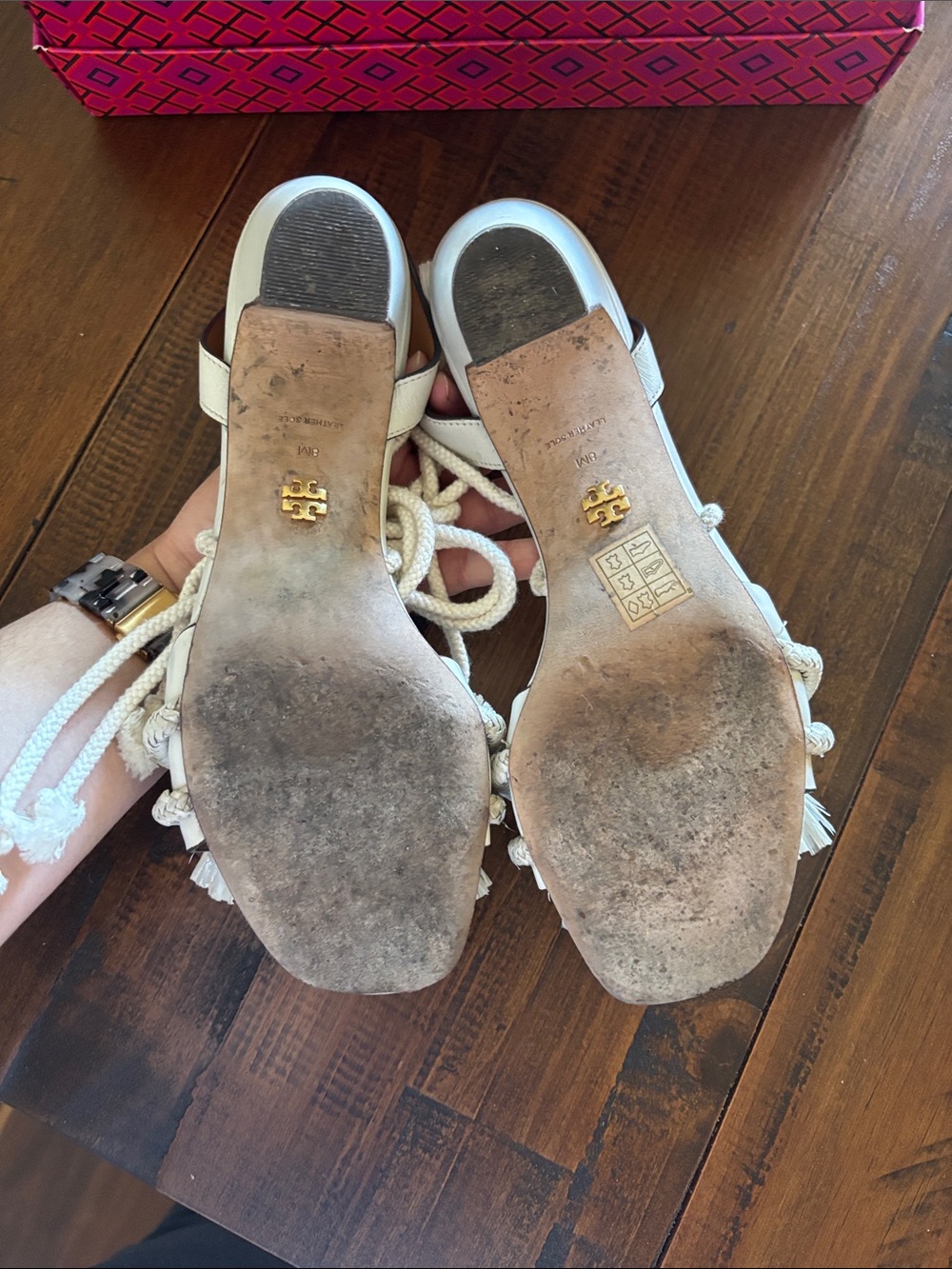 Tory Burch Rope Heeled Sandals - Picture 8 of 11